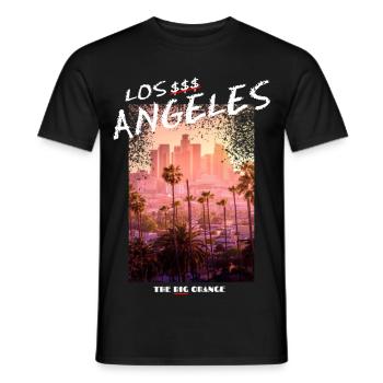 Los Angeles - Männer T-Shirt - Schwarz - Vorne - AI Model Male 178 light (178cm)