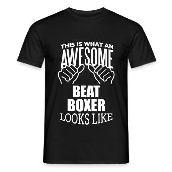 Beatboxing Beatboxing Beatboxing - Men's T-Shirt - black - Front - AI Model Male 178 light (178cm)