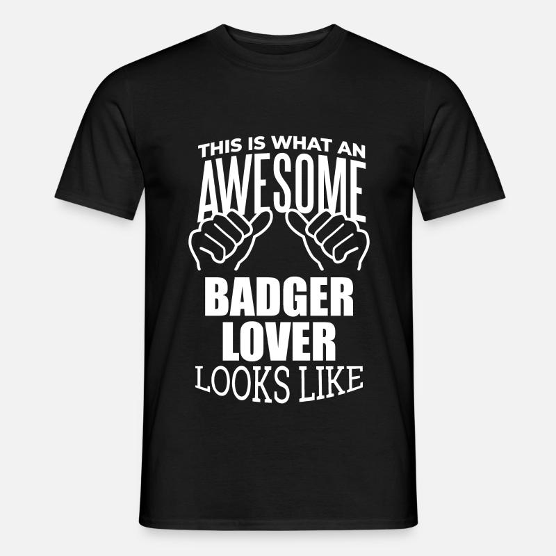 Dachs - Männer T-Shirt - Schwarz