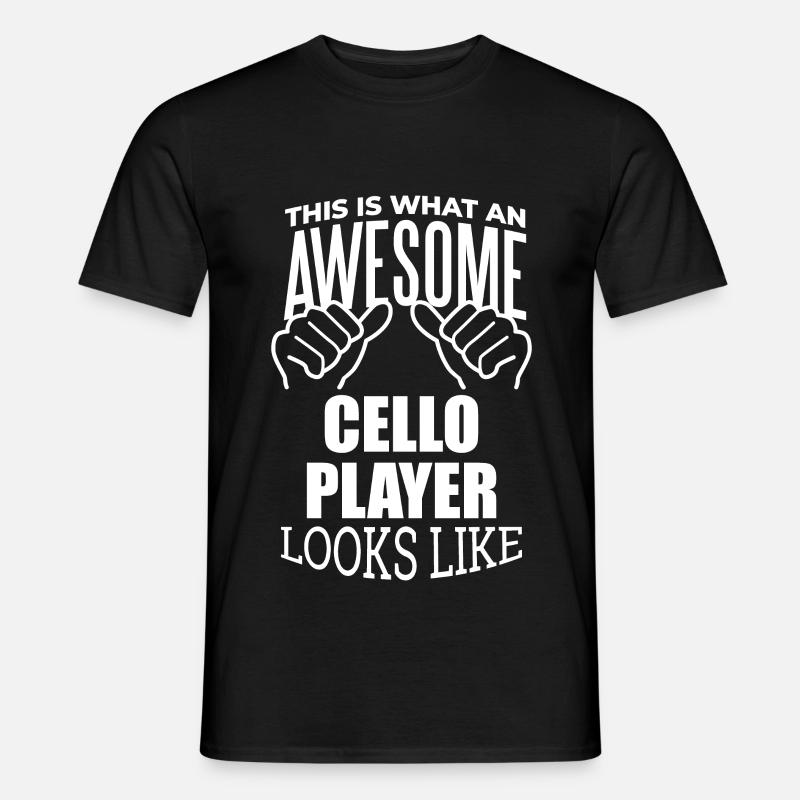 Cello - Männer T-Shirt - Schwarz