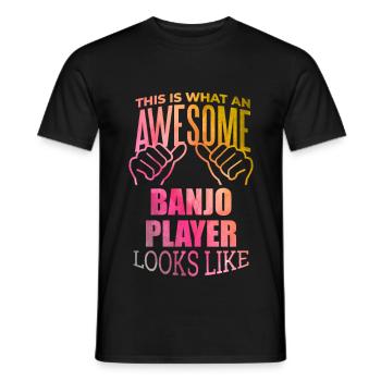 Banjo - Men's T-Shirt - black - Front - AI Model Male 178 light (178cm)