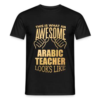 Arabisch - Männer T-Shirt - Schwarz - Vorne - AI Model Male 178 light (178cm)