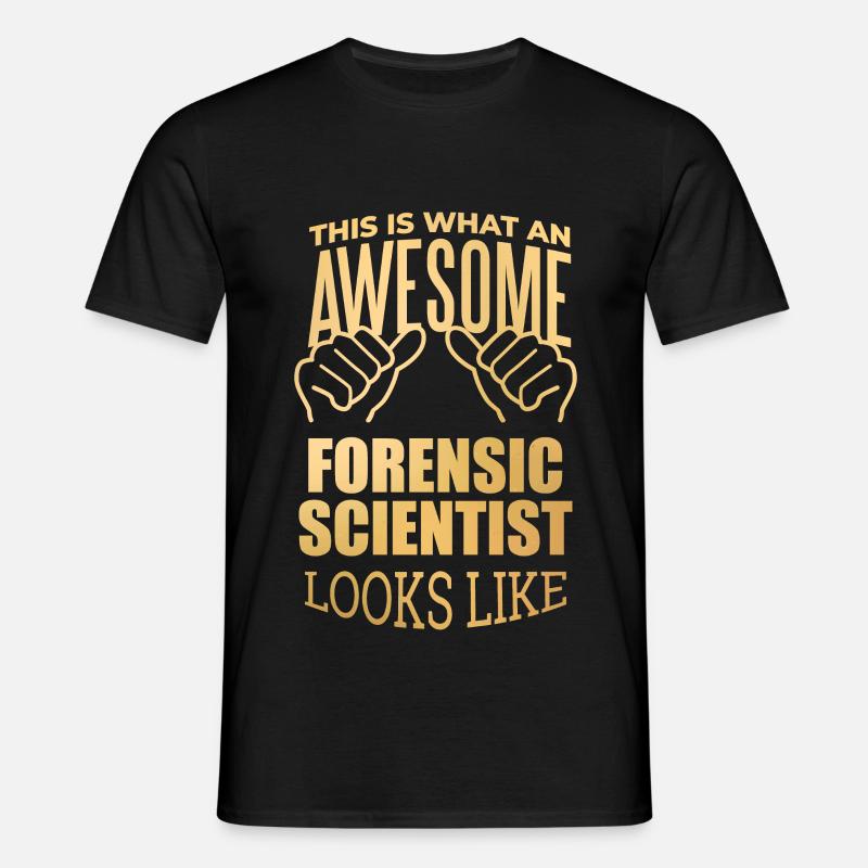 Forensik - Männer T-Shirt - Schwarz