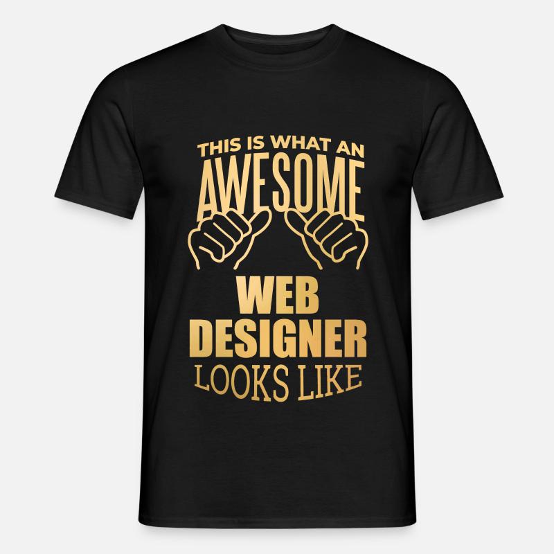 Webdesigner - Männer T-Shirt - Schwarz