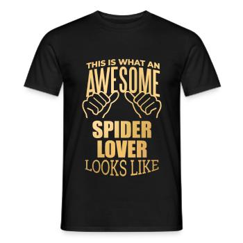 araignée - T-shirt homme - noir - Devant - AI Model Male 178 light (178cm)
