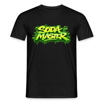 SODA-MEISTER - Männer T-Shirt - Schwarz - Vorne - AI Model Male 178 light (178cm)