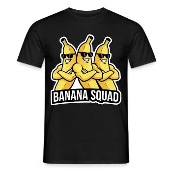 Banane Rigolote : Design Fruit et Humour - T-shirt homme - noir - Devant - AI Model Male 178 light (178cm)