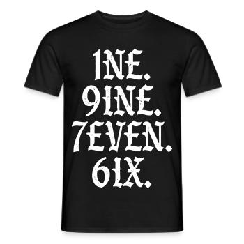 Millésime 1976 - T-shirt homme - noir - Devant - AI Model Male 178 light (178cm)