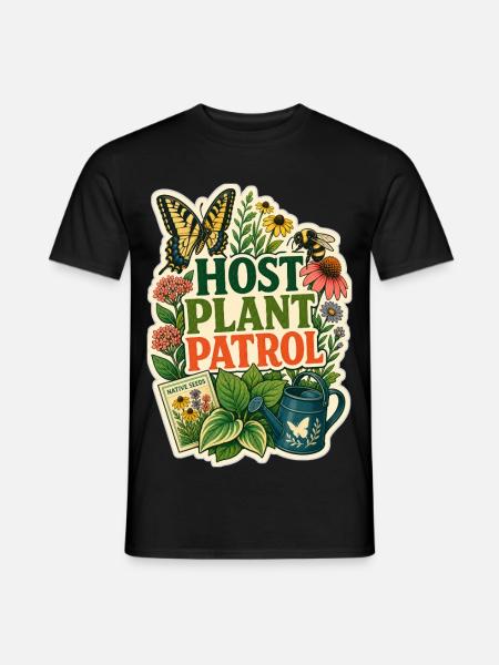 HOST PLANT PATROL Plants - Men's T-Shirt - black