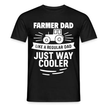Bauern-Papa – cooler als der Durchschnitt - Männer T-Shirt - Schwarz - Vorne - AI Model Male 178 light (178cm)