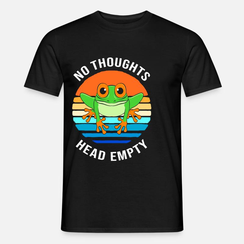 Frosch Laubfrosch - Männer T-Shirt - Schwarz