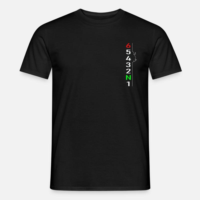 Gear shift motorcycle - Men’s T-shirt - black