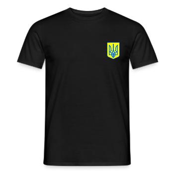 Ukraine - Men's T-Shirt - black - Front - AI Model Male 178 light (178cm)