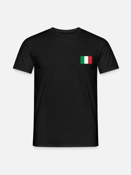 Italy flag - Men's T-Shirt - black