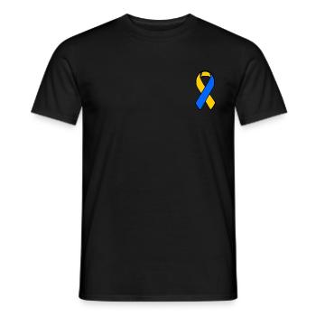 Ukraine - Men's T-Shirt - black - Front - AI Model Male 178 light (178cm)