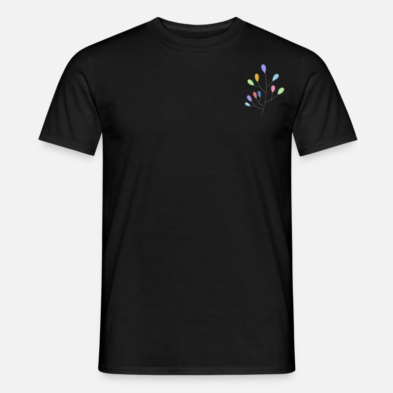 Bunte Pflanze - Männer T-Shirt - Schwarz