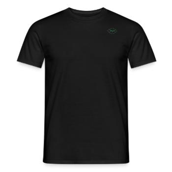Jeryan Design en vert - T-shirt homme - noir - Devant - AI Model Male 178 light (178cm)