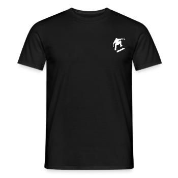 skate skaten skater skateboard sk8 skaeing - Männer T-Shirt - Schwarz - Vorne - AI Model Male 178 light (178cm)