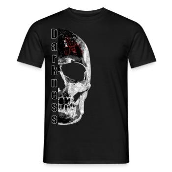 darkness - Men's T-Shirt - black - Front - AI Model Male 178 light (178cm)