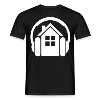 House - Männer T-Shirt - Schwarz - Vorne - AI Model Male 178 light (178cm)