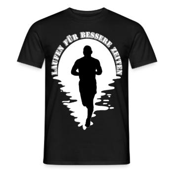 Running for Better Times - Man - Runner - Men's T-Shirt - black - Front - AI Model Male 178 light (178cm)