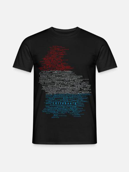 Lux Map Silhouette - T-shirt homme - noir