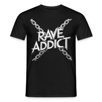 EDM Techno Rave Musikfestival - Männer T-Shirt - Schwarz - Vorne - AI Model Male 178 light (178cm)