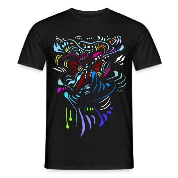 TRIBAL 30 05 - Männer T-Shirt - Schwarz - Vorne - AI Model Male 178 light (178cm)