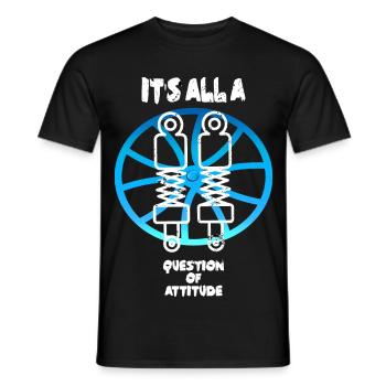 Suspension adjustment - Men's T-Shirt - black - Front - AI Model Male 178 light (178cm)