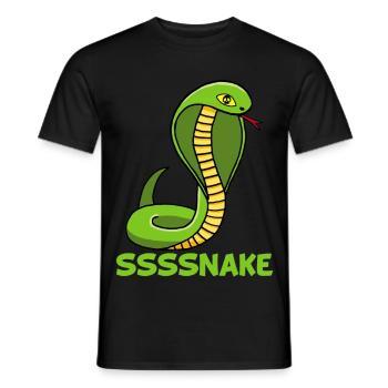 Serpent manga - T-shirt homme - noir - Devant - AI Model Male 178 light (178cm)