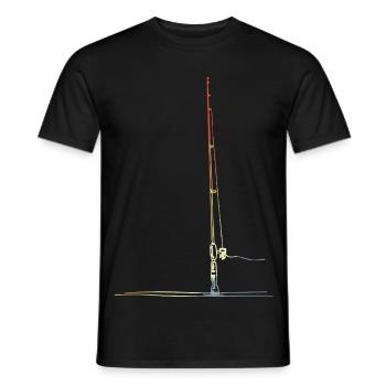 Angel Sketch Vintage Look - Men's T-Shirt - black - Front - AI Model Male 178 light (178cm)