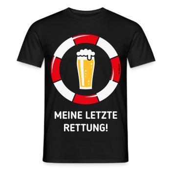My last resort! (Beer / Willibecher / NEG) - Men's T-Shirt - black - Front - AI Model Male 178 light (178cm)