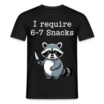 6-7 Refroidisseur de mèmes Internet 6 7 Raton laveur - T-shirt homme - noir - Devant - AI Model Male 178 light (178cm)