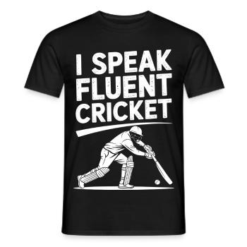 Drôle de cricket : Jeu de cricket vintage - T-shirt homme - noir - Devant - AI Model Male 178 light (178cm)