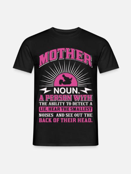 Mutter-Substantiv-Definition Lustiges Mutter-Power-Shirt - Männer T-Shirt - Schwarz