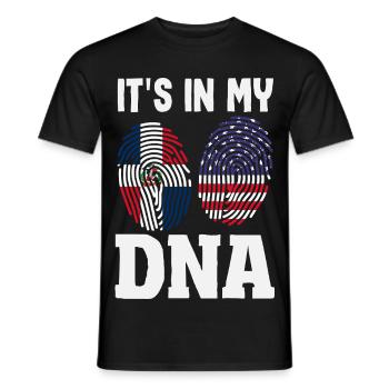 Drapeau de la République dominicaine Dom Rep Pride - T-shirt homme - noir - Devant - AI Model Male 178 light (178cm)
