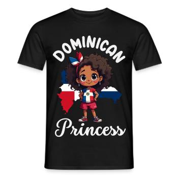 Drapeau de la République dominicaine Dom Rep Pride - T-shirt homme - noir - Devant - AI Model Male 178 light (178cm)