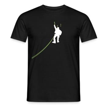 Bergsteiger Climbing Shir - Männer T-Shirt - Schwarz - Vorne - AI Model Male 178 light (178cm)