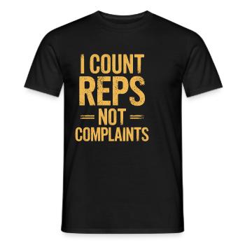 Weightlifter -coach -strength trainer powerlifting - Men's T-Shirt - black - Front - AI Model Male 178 light (178cm)