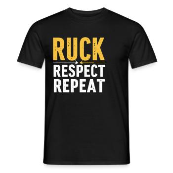 Women Rugby Player Female Fan Fan With - Men's T-Shirt - black - Front - AI Model Male 178 light (178cm)