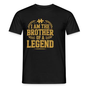 Frères et sœurs autistes - T-shirt homme - noir - Devant - AI Model Male 178 light (178cm)