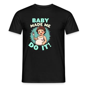 Pregnancy Craving Funny - Men's T-Shirt - black - Front - AI Model Male 178 light (178cm)