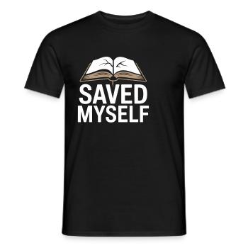 Former religious community survivors - Men's T-Shirt - black - Front - AI Model Male 178 light (178cm)