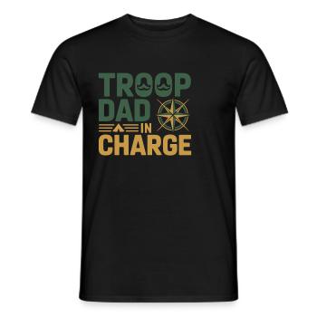 Dad Girl Scout Leader Proud Troop Support Scout - Männer T-Shirt - Schwarz - Vorne - AI Model Male 178 light (178cm)