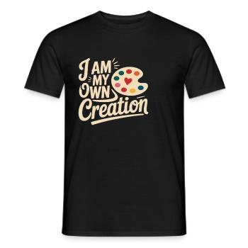 childfree by choice proudly childless - Men's T-Shirt - black - Front - AI Model Male 178 light (178cm)