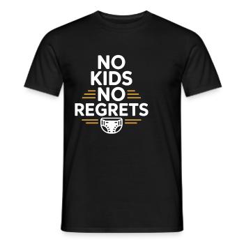 childfree by choice proudly childless - Men's T-Shirt - black - Front - AI Model Male 178 light (178cm)