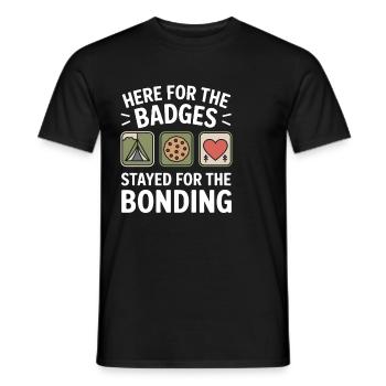 Dad Girl Scout Leader Proud Troop Support Scout - Männer T-Shirt - Schwarz - Vorne - AI Model Male 178 light (178cm)