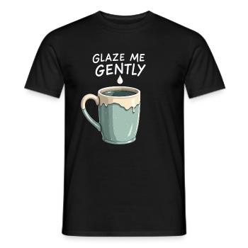 Poterie classe argile artiste céramique atelier roue - T-shirt homme - noir - Devant - AI Model Male 178 light (178cm)