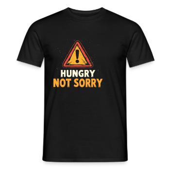 Grumpy When Hungry T-shirt Humor Humor Food - Men's T-Shirt - black - Front - AI Model Male 178 light (178cm)