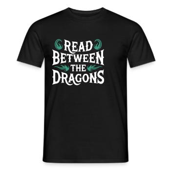 Fantasy Book Reader Magical Story Lover - Men's T-Shirt - black - Front - AI Model Male 178 light (178cm)